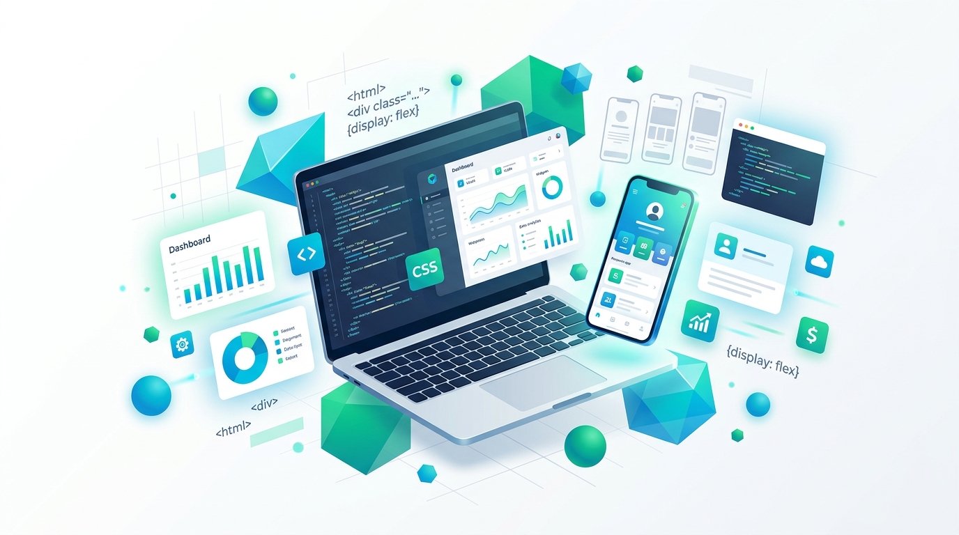 Web & App Development Illustration